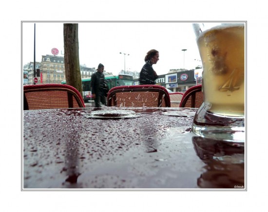 Drinking in the rain