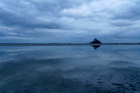 Le Mont au crépuscule