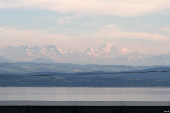 Le mont Blanc vue de Neuchatel