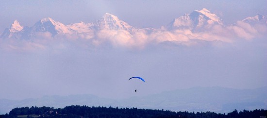 La vue des Alpes