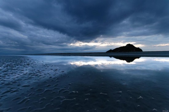 Crépuscule à Tombelaine