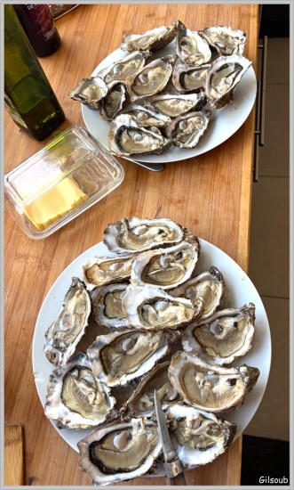 2 douzaines d'huitres