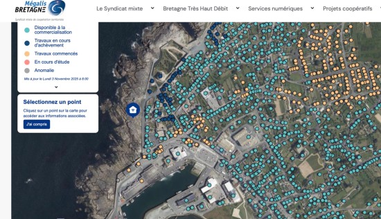 Plan d'avancement de la fibre