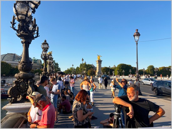 Avant l'éclipse - Paris pont des Invalides 12 Aout 2026