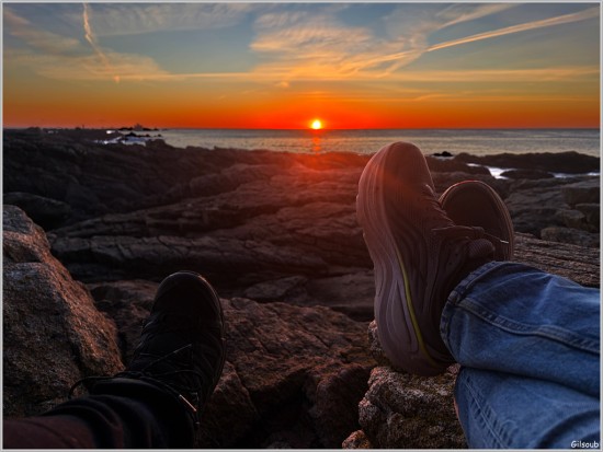 Dernier coucher de soleil de 2025 - St Guénolé le 31 décembre