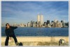 Twins Tower vue d'Ellis Island - New-York 1997