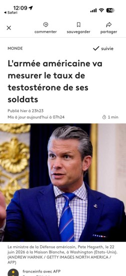 Virilité des soldats Américains