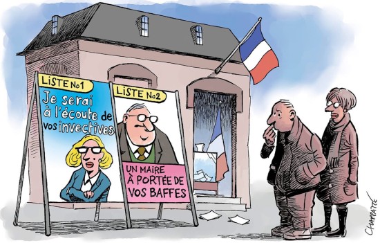 Affectueusement votre - Dessin de Chappatte pour la Tribune du dimanche