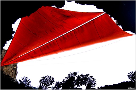 Auvent rouge - Lanzarotte Novembre 2024