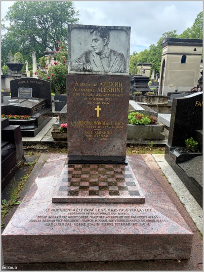 Tombe d’Alexandre Alekhine - cimetière du Montparnasse Mai 2026
