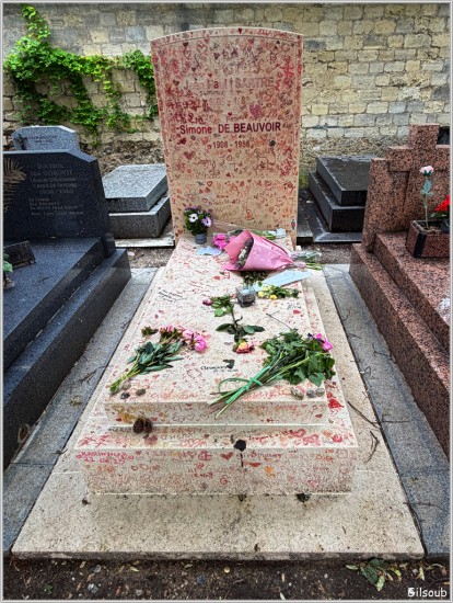 Tombe de JP Sartre et de Simone de Beauvoir - cimetière du Montparnasse  Mai 2026
