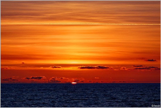 Ciel de feu - St Guénolé Avril 2024