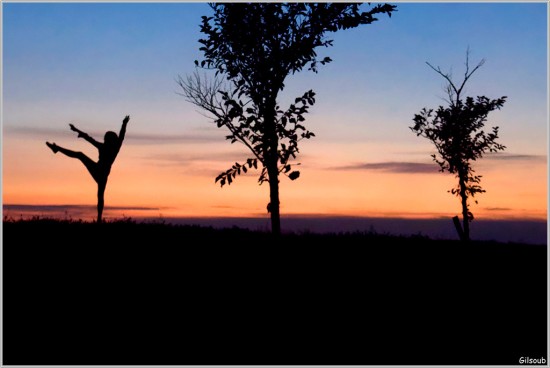 Arabesque sur coucher de soleil - Ile de Ré Juillet 2020