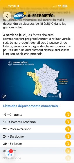 Météo du 24 mai 2026